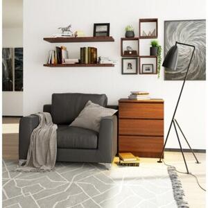 Komoda do sypialni, 3 szuflady, STILO, 60x40x77 cm, wenge, mat | TYLETEGOTU