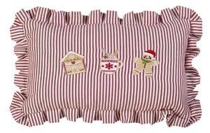 Poduszka dekoracyjna ze świątecznym motywem 30x50 cm Christmas Gingerbread Stripe – Catherine Lansfield