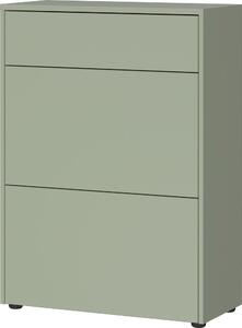 Szarozielona szafka z matowym wykończeniem 70x99x34 cm Binetto – Germania