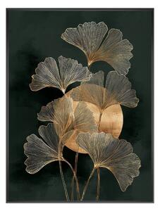 Obraz drukowany z ramą w zestawie 60x80 cm Gold Ginkgo – Styler