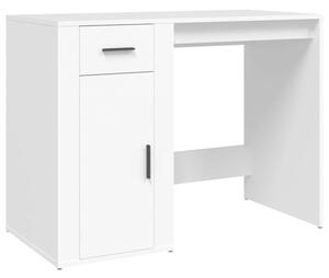 Biurko, biaÅe, 100x49x75 cm, materiaÅ drewnopochodny