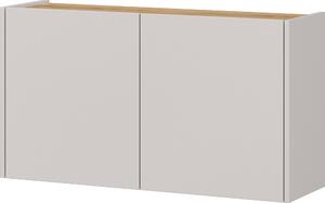 Kremowa szafka w dekorze dębu wisząca 93x52x29 cm Libbiano – Germania