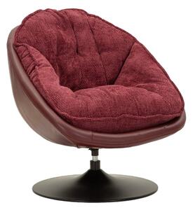 Bordowy obrotowy fotel Retro Style – Mauro Ferretti