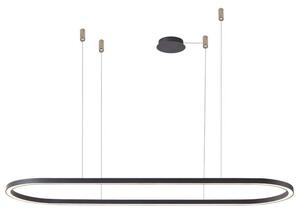 Lampa wisząca LED Azzardo ELENA 120 50W czarna, ściemnialna (DIMM) AZ5055 BK