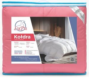 Kołdra puchowa LuPu 160x200 cm antyalergiczna puch gęsi różowa 1szt