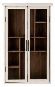 Biała witryna z litego drewna jodłowego 50x80x14 cm Hazem – Bloomingville