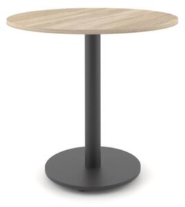 Stół okrągły ST60M 80 cm dąb sonoma / czarny