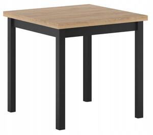Stół do jadalni 80 x 80 cm kolor czarny i dąb złoty craft i dąb craft FURNITEX ST 25-FX