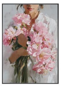 Obraz drukowany z ramą w zestawie/na płótnie 70x100 cm Floral Embrace – Styler