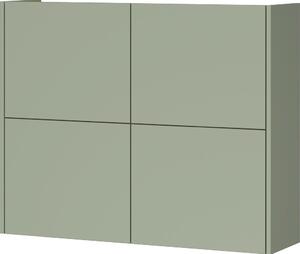 Szarozielona szafka z matowym wykończeniem wisząca 97x79x27 cm Binetto – Germania