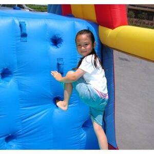 Dmuchany zamek Combo Slide z trampoliną, tunelem i podwójną zjeżdżalnią HappyHop