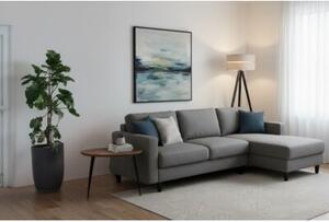 Lampa podłogowa trójnóg czarny Light Home LH Len Duo 1xE27 40cm abażur walec szary L04