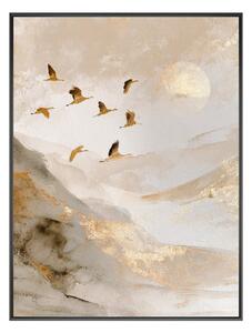 Obraz drukowany z ramą w zestawie 60x80 cm Golden Peaks II – Styler