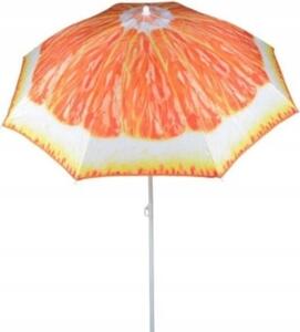 Parasol plażowy POLY 180 cm pomarańczowy wzór