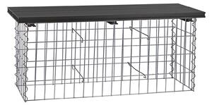 Ławka gabionowa 100x30 cm Wuppertal, antracyt