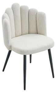 HOMLA Krzesło LUXE Ecru 56x55x86 cm