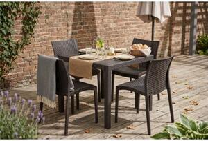 Meble ogrodowe MINI Madame stół King 79 cm 4 osobowy zestaw mebli Corciano