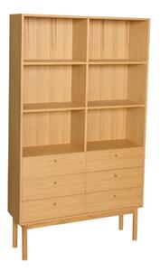 Regał w dekorze dębu w naturalnym kolorze 110x190x35 cm Read – Hübsch