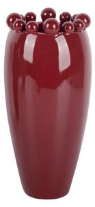 Bordowy ceramiczny wazon (wysokość 30 cm) Cadiz Dotty – PT LIVING
