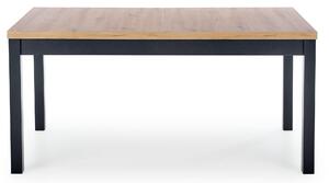 ST42M stół rozkładany 75x120-160 cm dąb artisan/ czarny