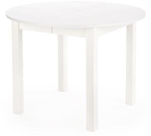 ST44M stół okrągły rozkładany 102–142 cm biały