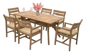 Zestaw teak ogrodowy WINSTON 1+6