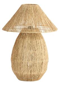 Lampa stołowa w naturalnym kolorze z kloszem z juty (wysokość 55 cm) Maruva – Light & Living