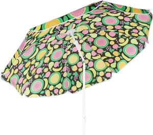 Parasol plażowy i balkonowy 160 cm - wzór "Mix Fruit" - Kolorowy parasol do ogrodu i na wakacje
