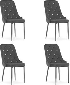 Krzesło Valora AMORE - Harne x4 | Zestaw 4 eleganckich krzeseł w nowoczesnym stylu