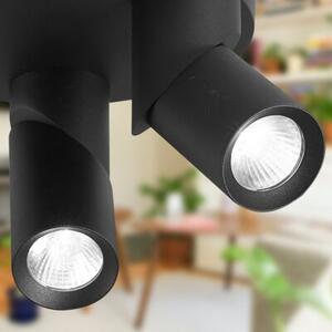 Lampa sufitowa MASTERLED Rita 3x GU10 LED oprawa halogenowa ruchoma czarna