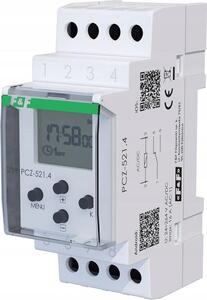F&F | Programowalny włącznik tygodniowy - PCZ-521.4 - 1-kanałowy - NFC - Automatyczne sterowanie