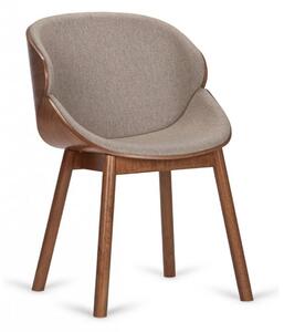 Nowoczesne krzesło Big Aria WW, drewniany kubełek, tapicerowane siedzisko