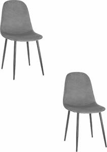 Krzesło Valora COMO, ciemnoszare x2 | Para stylowych krzeseł do domu