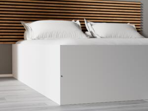 Łóżko BELLA 140 x 200 cm, białe Stelaż: Ze stelażem listwowym elastycznym, Materac: Materac Coco Maxi 19 cm