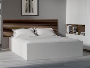 Łóżko BELLA 160 x 200 cm, białe Stelaż: Ze stelażem listwowym elastycznym, Materac: Materac Somnia 17 cm