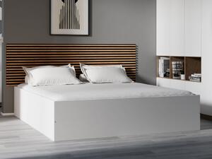Łóżko BELLA 180 x 200 cm, białe Stelaż: Ze stelażem listwowym elastycznym, Materac: Bez materaca