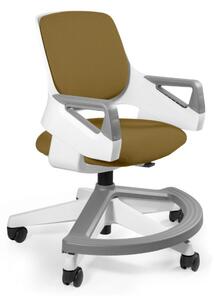 Ergonomiczny fotel dla dziecka ROOKEE khaki tkanina