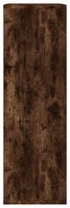 Regał na książki/szafka, przydymiony dąb, 50x25x80 cm