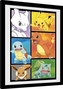 Oprawiony Obraz Pokemon - Comic Panels