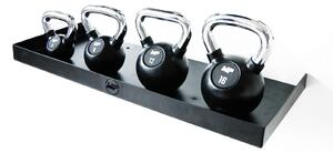 Muscle Power Wall Line Regał do przechowywania kettlebells i hantli Czarny
