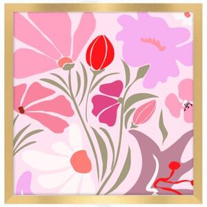Złota ramka na zdjęcia w rozmiarze 40x40 cm FRAMAI®