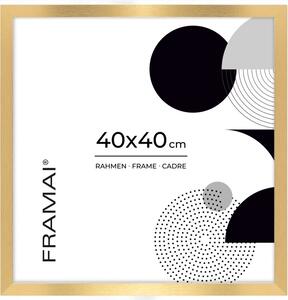 Złota ramka na zdjęcia w rozmiarze 40x40 cm FRAMAI®