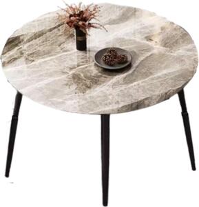 Okrągły stół do jadalni Marmer Tavien - 80 cm - Stół do jadalni lub restauracji - Szary