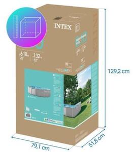 Basen stelażowy okrągły Intex 26756GN 610x132 cm Prism Frame