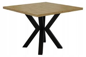 STÓŁ ROZKŁADANY NOGA METAL SALON KUCHNIA 110cm+2x50cm