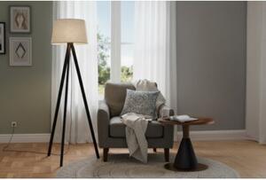 Lampa podłogowa trójnóg czarny Light Home LH Len 1xE27 44cm abażur stożek beżowy L05