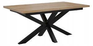 STÓŁ OKRĄGŁY ROZKŁADANY METAL LOFT SALON POKÓJ JADALNIA 180x90+2x40cm