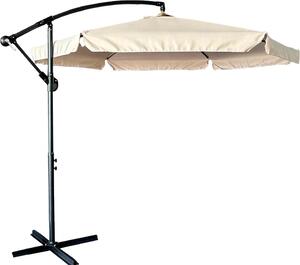 KIK KX3313 Parasol przeciwsłoneczny z boczną nóżką 290 cm beżowy