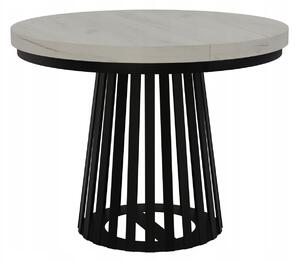 STÓŁ OKRĄGŁY ROZKŁADANY NOGA METAL SALON KUCHNIA 110cm+2x50cm