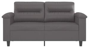 Sofa, 2-osobowa szary, 120 cm, sztuczna skÃ³ra